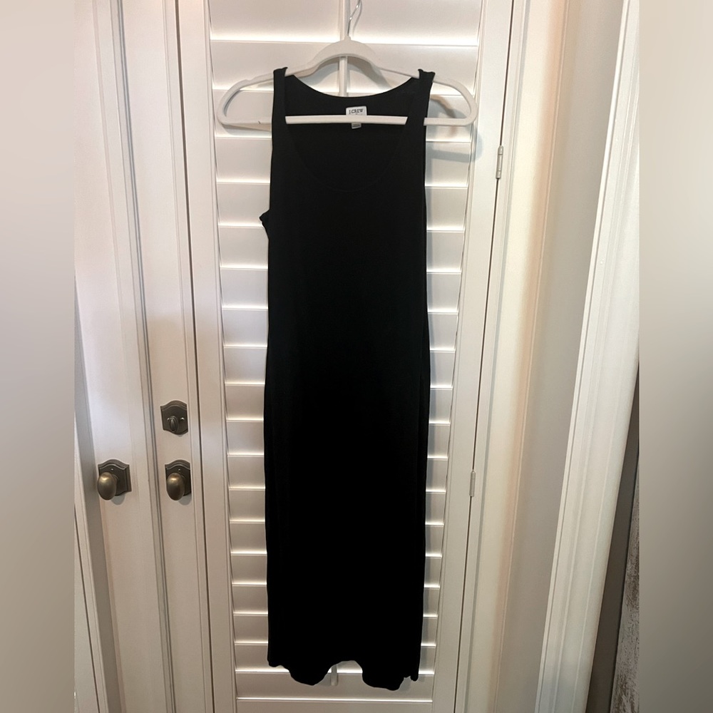 J crew maxi dress (black)